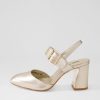 Shoes DJANGO & JULIETTE | Kubens Champagne Leather Heels