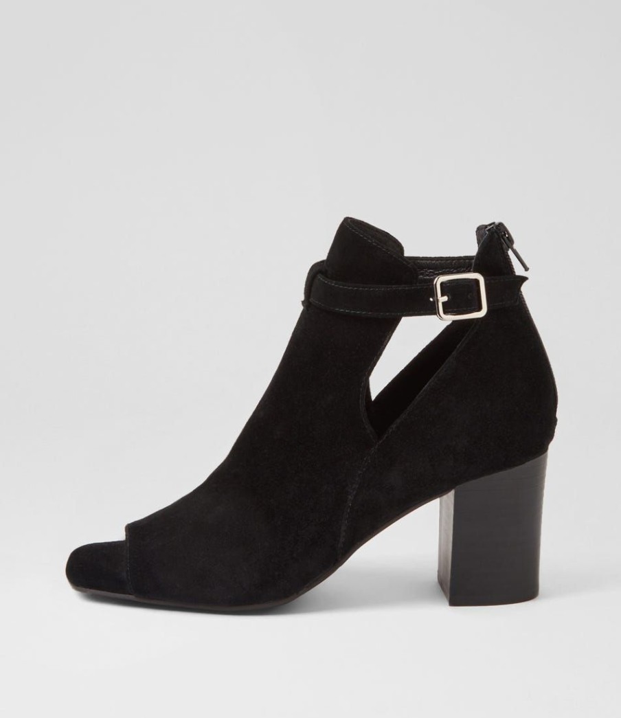 Shoes TOP END | Cerina Black Suede Sandals