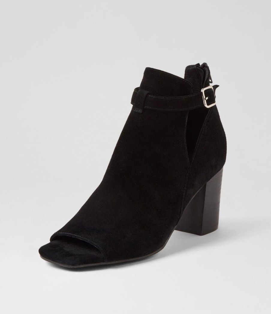 Shoes TOP END | Cerina Black Suede Sandals