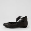 Shoes DJANGO & JULIETTE | Berna Black Leather Ballet Flats