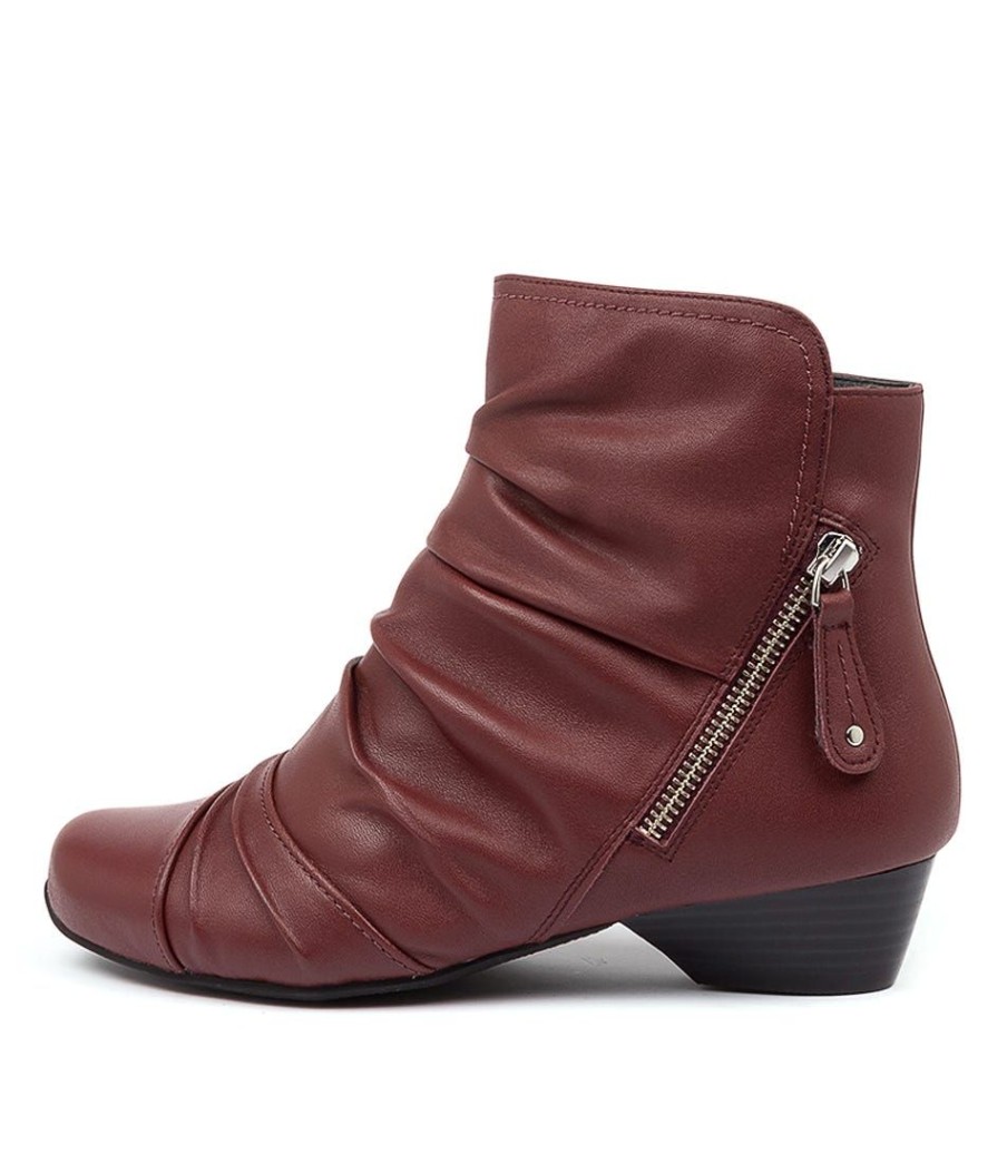 Shoes ZIERA | Camryn Xw Dk Red Leather