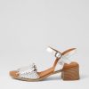 Shoes DIANA FERRARI | Shy Silver Leather Sandals