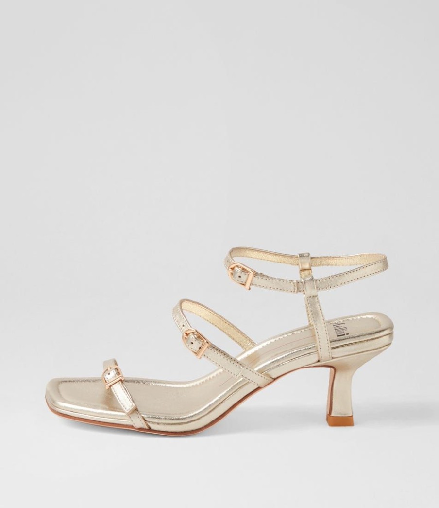 Shoes MOLLINI | Mastah Pale Gold Leather Sandals