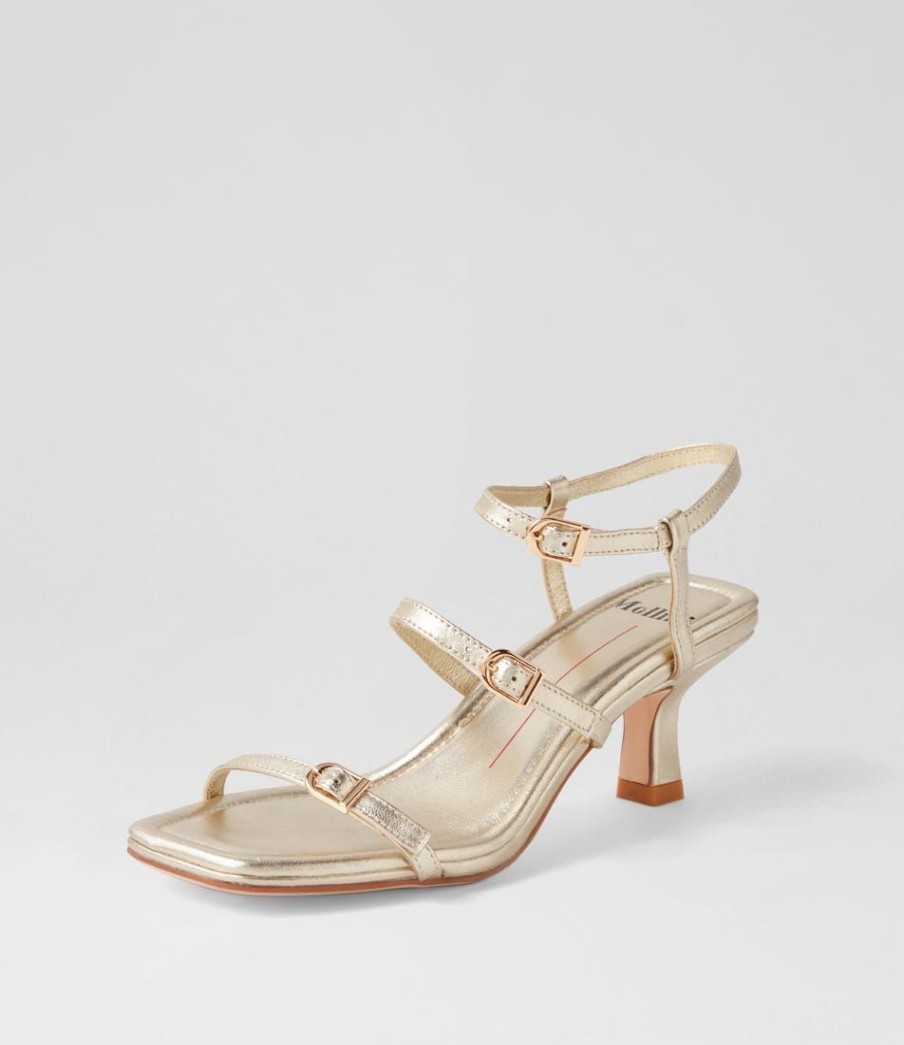 Shoes MOLLINI | Mastah Pale Gold Leather Sandals