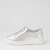 Shoes DJANGO & JULIETTE | Yanji Silver White Leather Sneakers