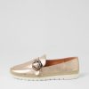 Shoes DIANA FERRARI | Atonement Champagne Leather Loafers