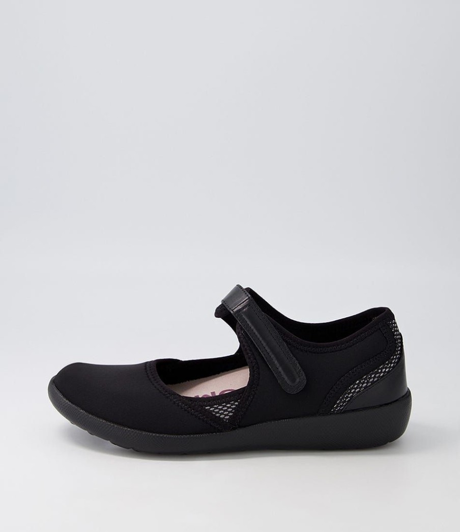 Shoes ZIERA | Ushery Xf Black Neoprene Sneakers