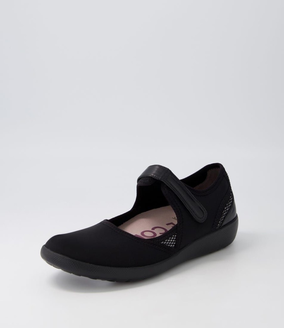 Shoes ZIERA | Ushery Xf Black Neoprene Sneakers