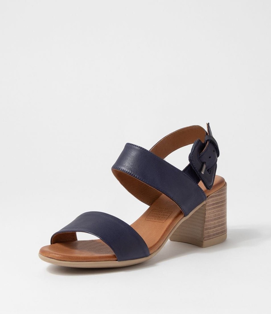 Shoes DIANA FERRARI | Wyme Navy Leather Sandals