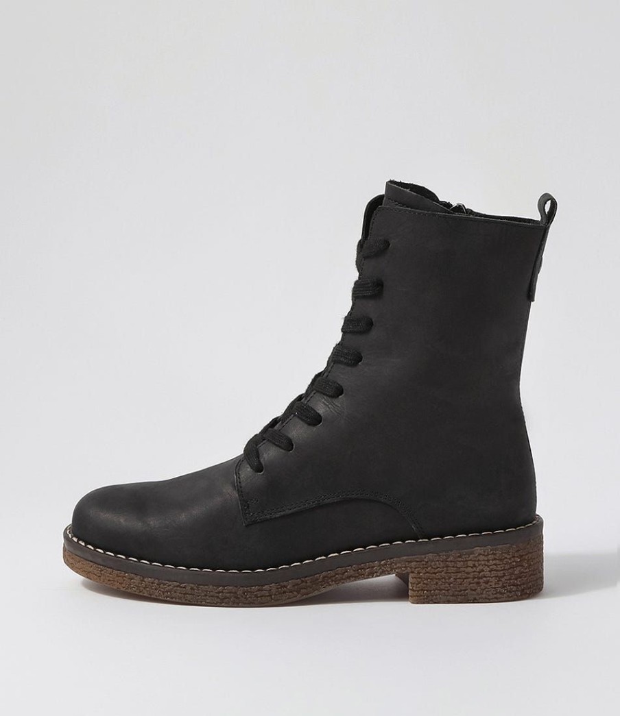 Shoes DJANGO & JULIETTE | Gipsiee Black Leather Ankle Boots