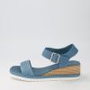 Shoes DJANGO & JULIETTE | Imari Denim Weave Leather Espadrilles