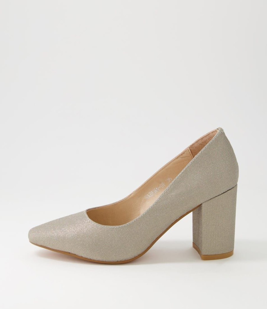 Shoes DIANA FERRARI | Sabena Gold Metallic Suede Heels