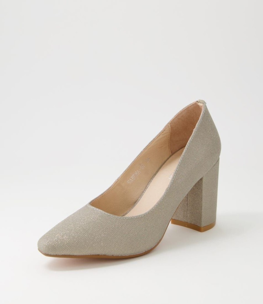 Shoes DIANA FERRARI | Sabena Gold Metallic Suede Heels