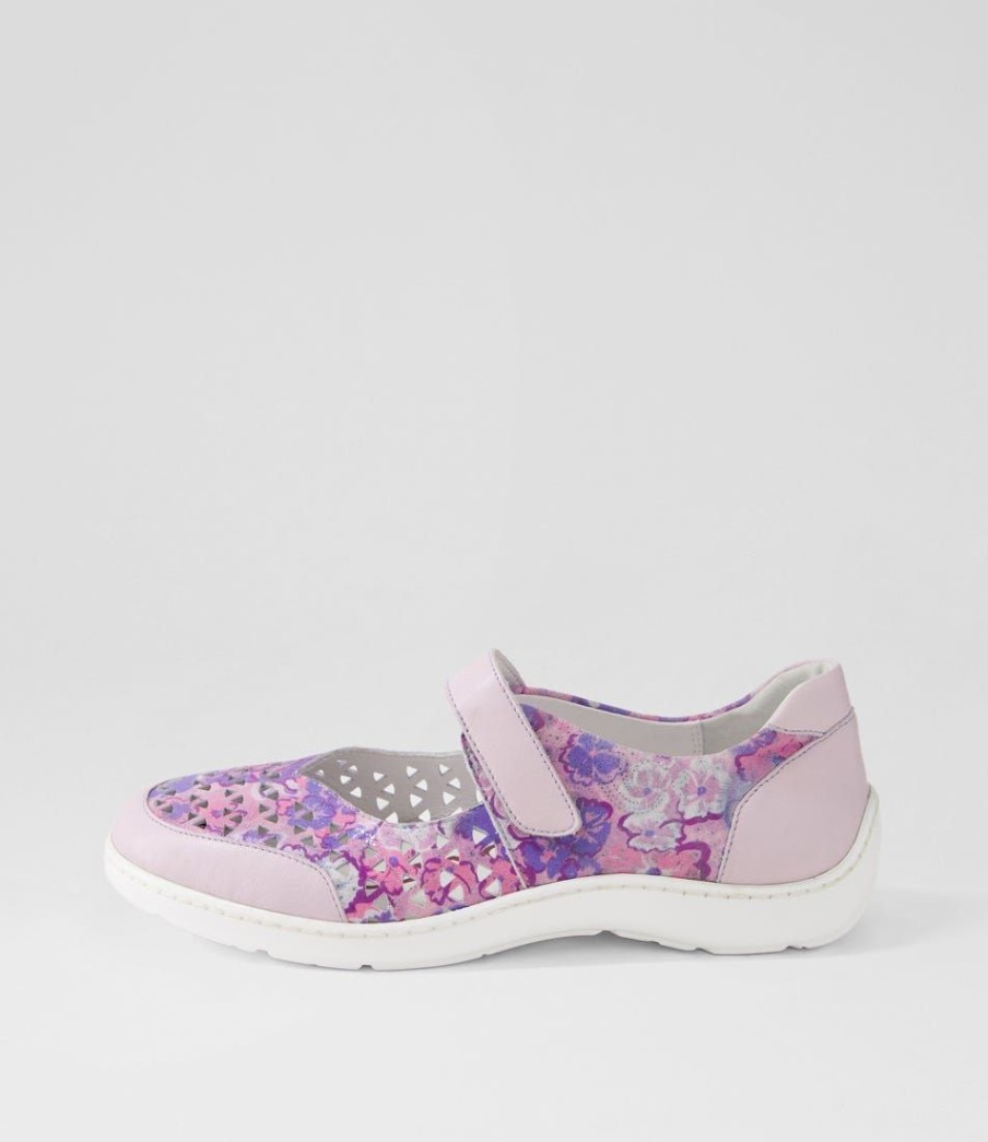 Shoes ZIERA | Wardela Xf Lilac Multi Leather Flat Shoes