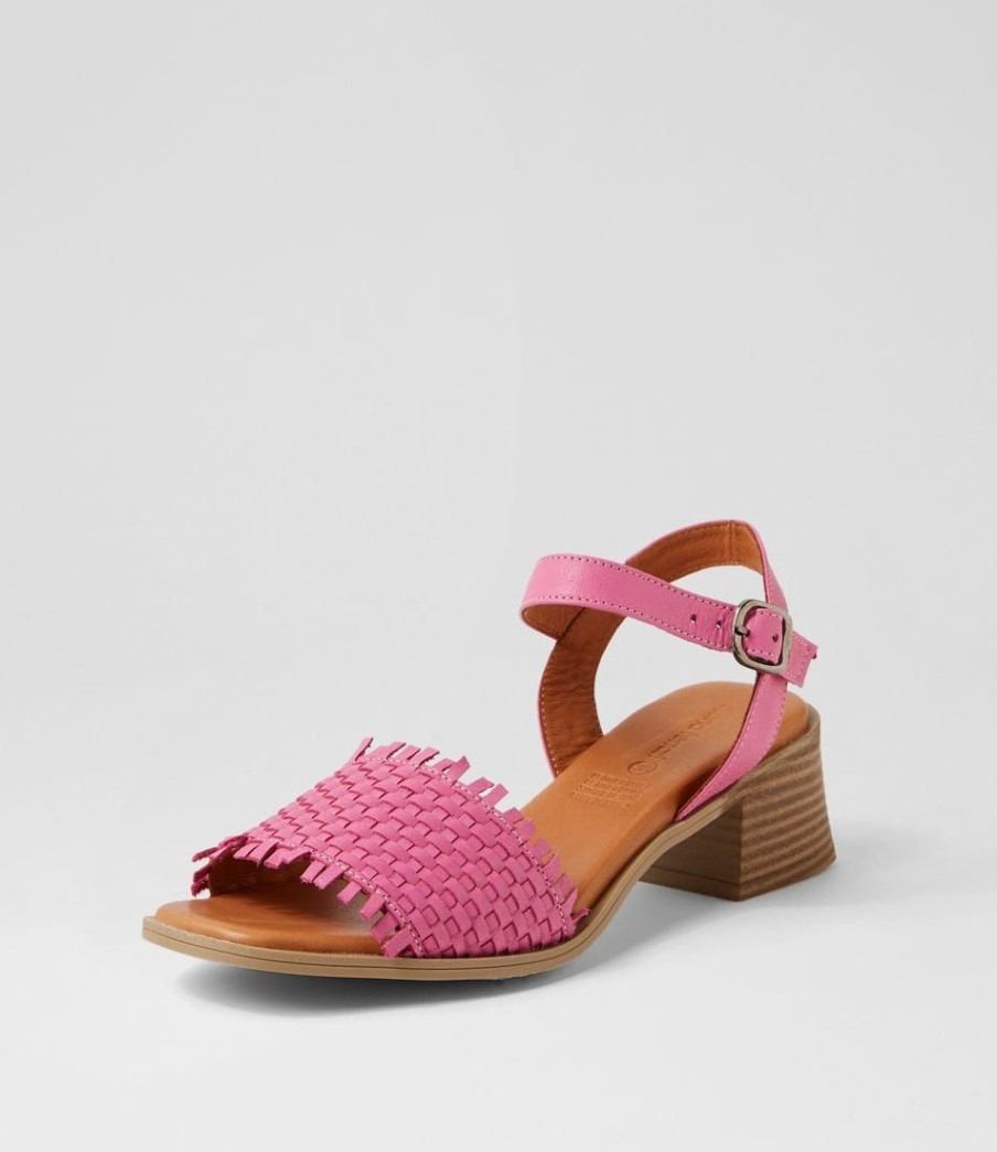 Shoes DIANA FERRARI | Shy Fuchsia Leather Sandals