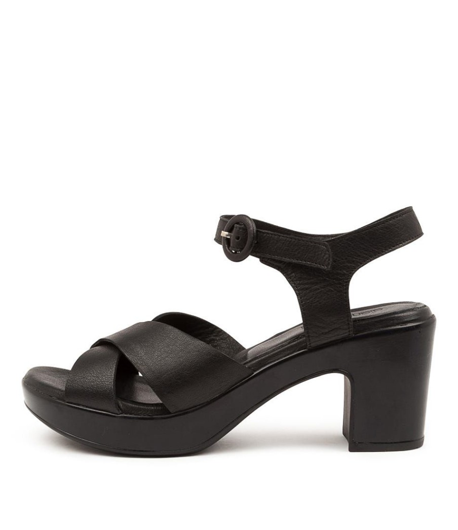 Shoes DIANA FERRARI | Baha Df Black Black Heel Leather