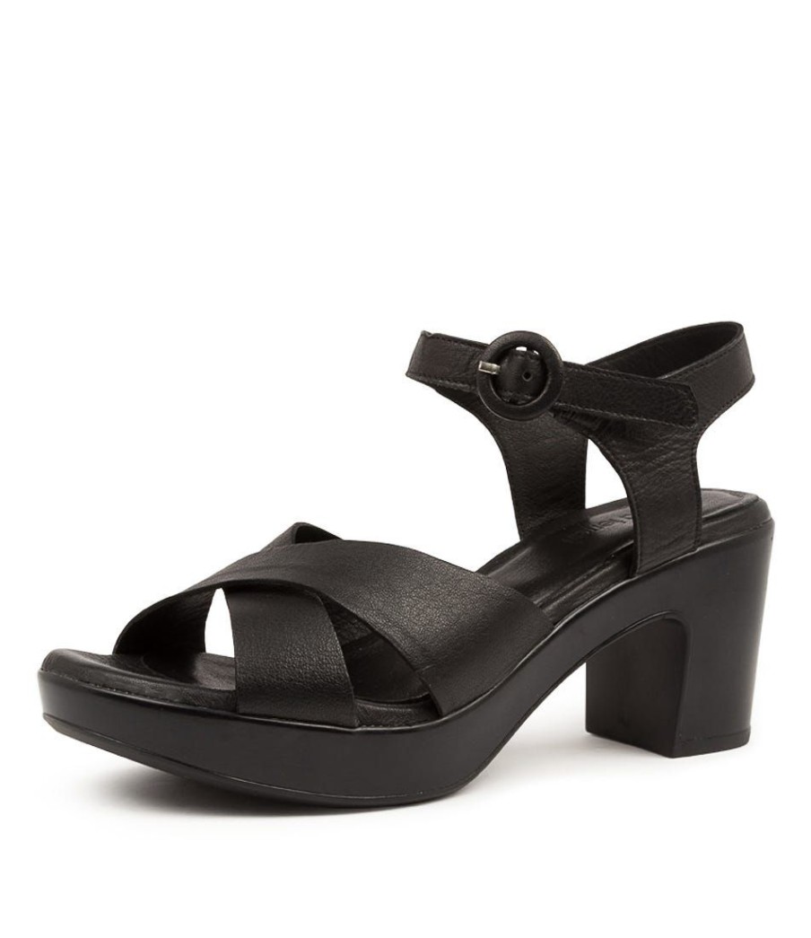 Shoes DIANA FERRARI | Baha Df Black Black Heel Leather