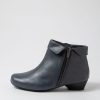 Shoes ZIERA | Cathal Xw Navy Leather Ankle Boots