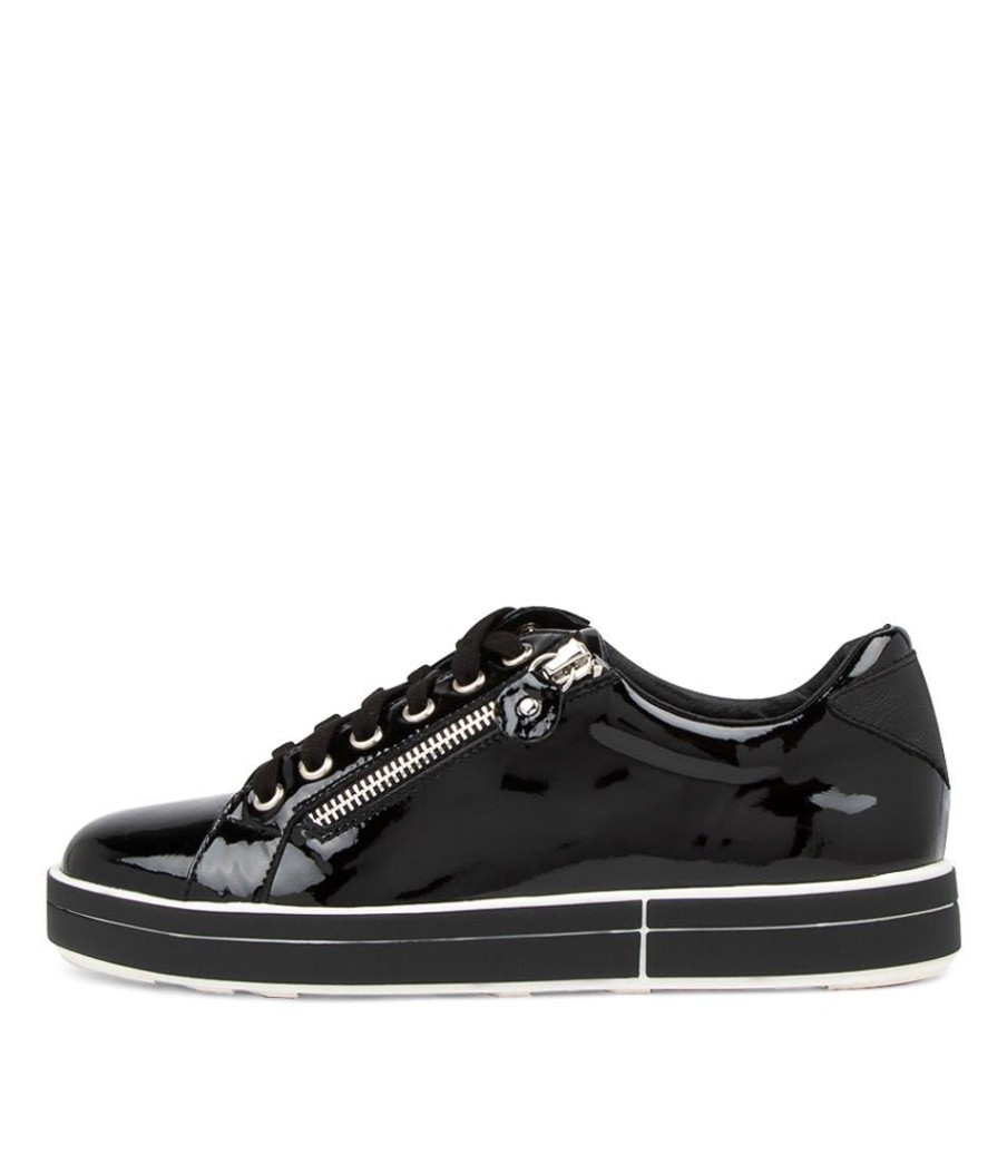 Shoes ZIERA | Rulez W Black Patent Leather Sneakers