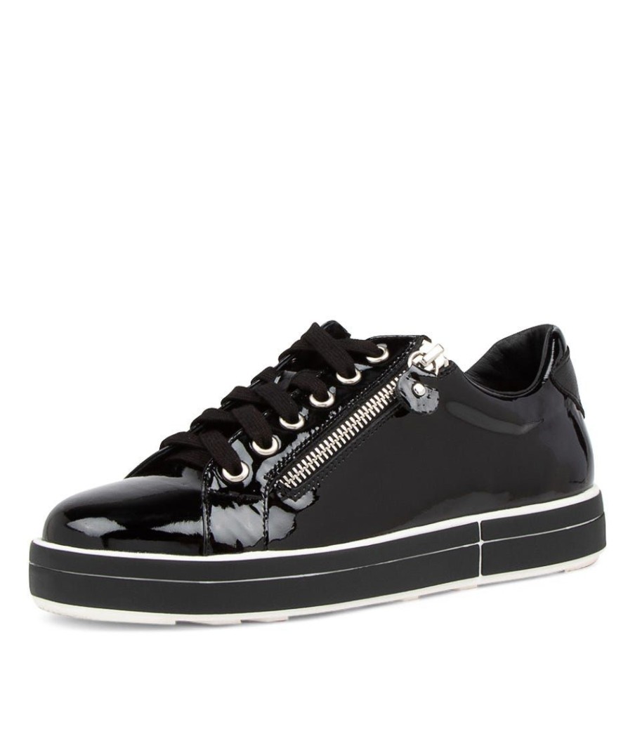 Shoes ZIERA | Rulez W Black Patent Leather Sneakers