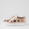 Shoes DJANGO & JULIETTE | Bahar Champagne Shine Leather Sneakers