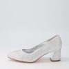 Shoes DJANGO & JULIETTE | Jenice Silver Petrol Leather Heels