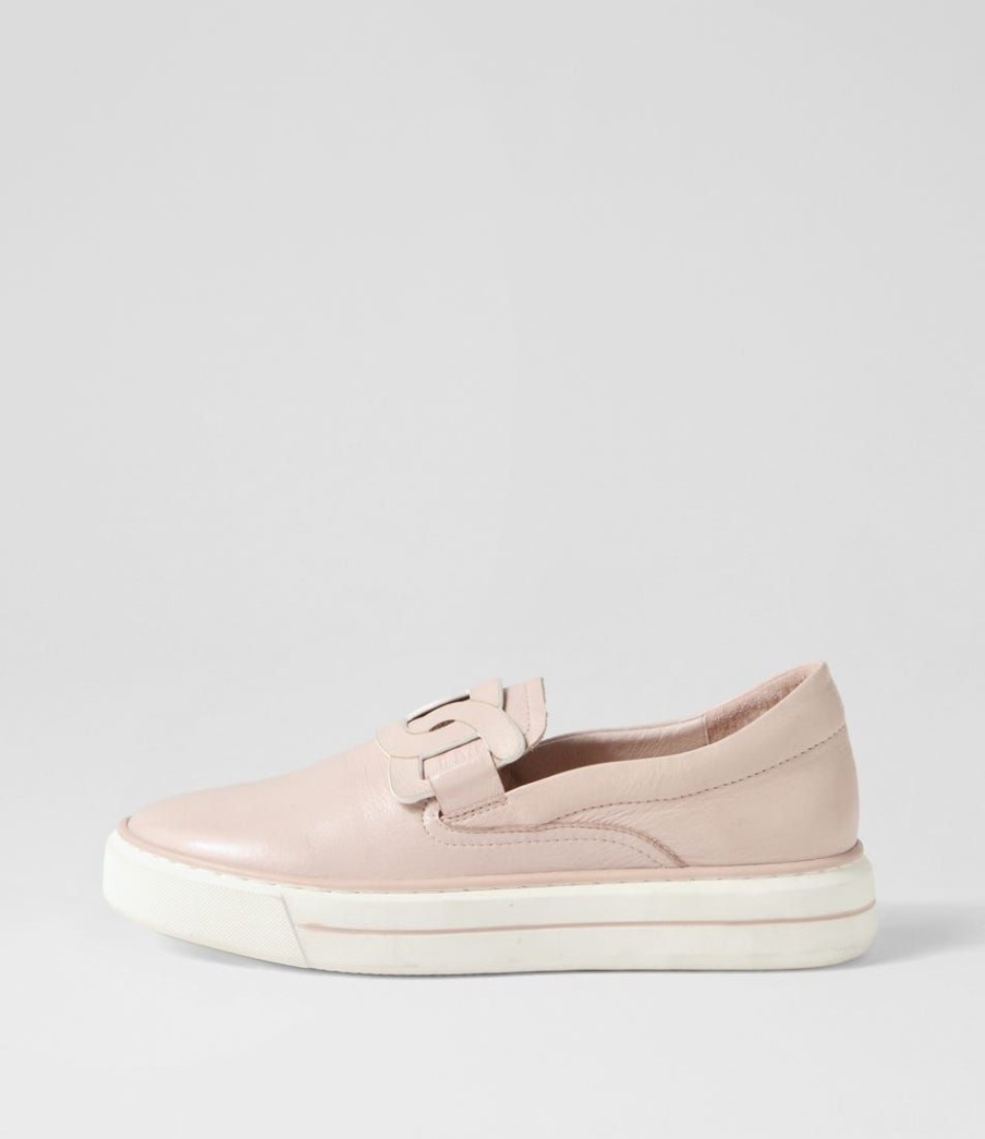 Shoes DJANGO & JULIETTE | Yinnit Dusty Pink White Leather Sneakers