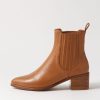 Shoes MOLLINI | Simmons Dark Tan Leather Chelsea Boots