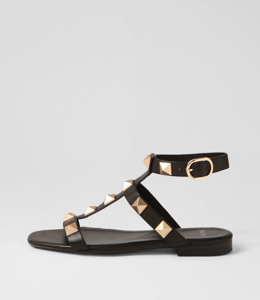 Shoes MOLLINI | Astrio Black Leather Sandals