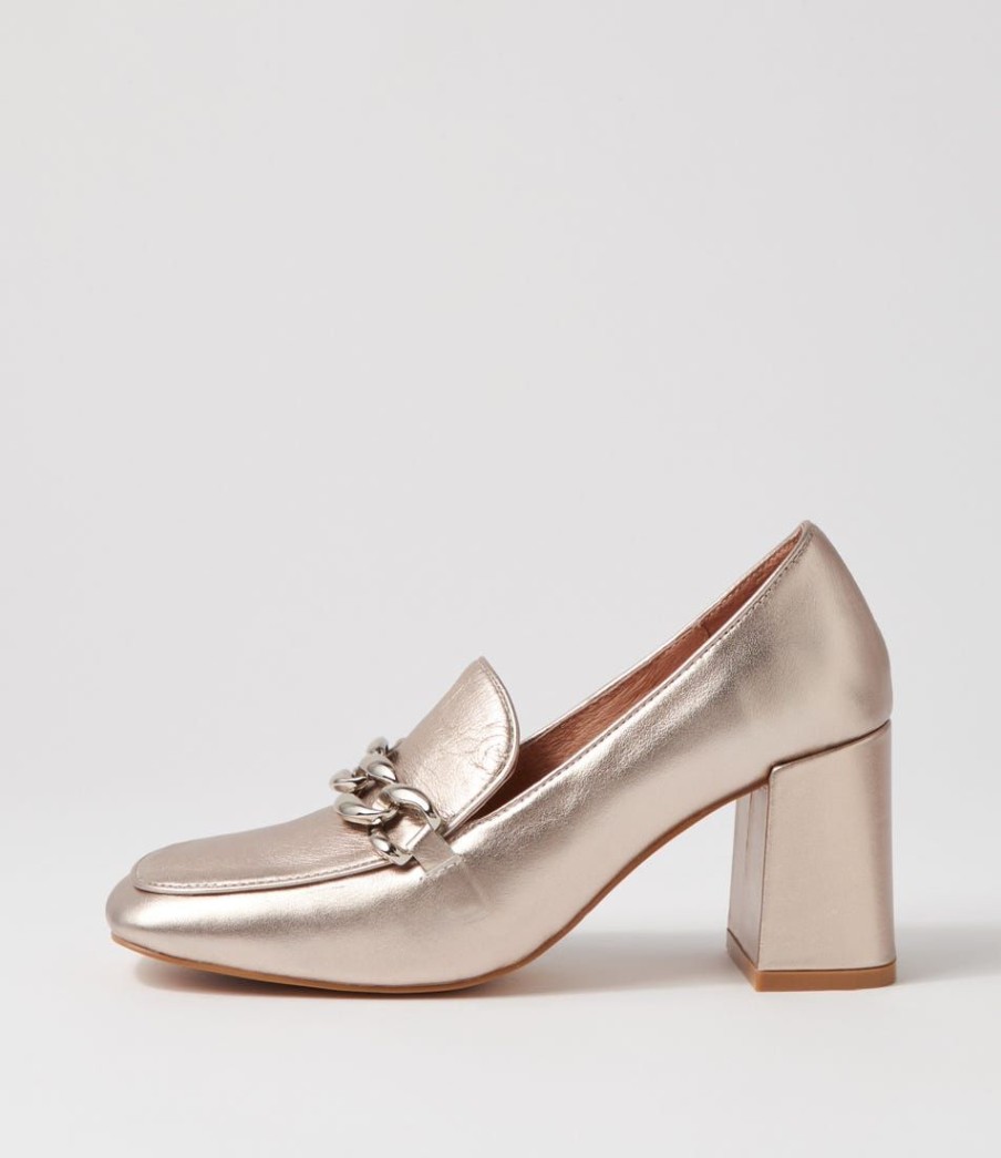 Shoes MOLLINI | Tulsa Platinum Tumble Leather Heels