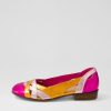 Shoes DJANGO & JULIETTE | Doddo Fuchsia Metallic Multi Ballet Flats