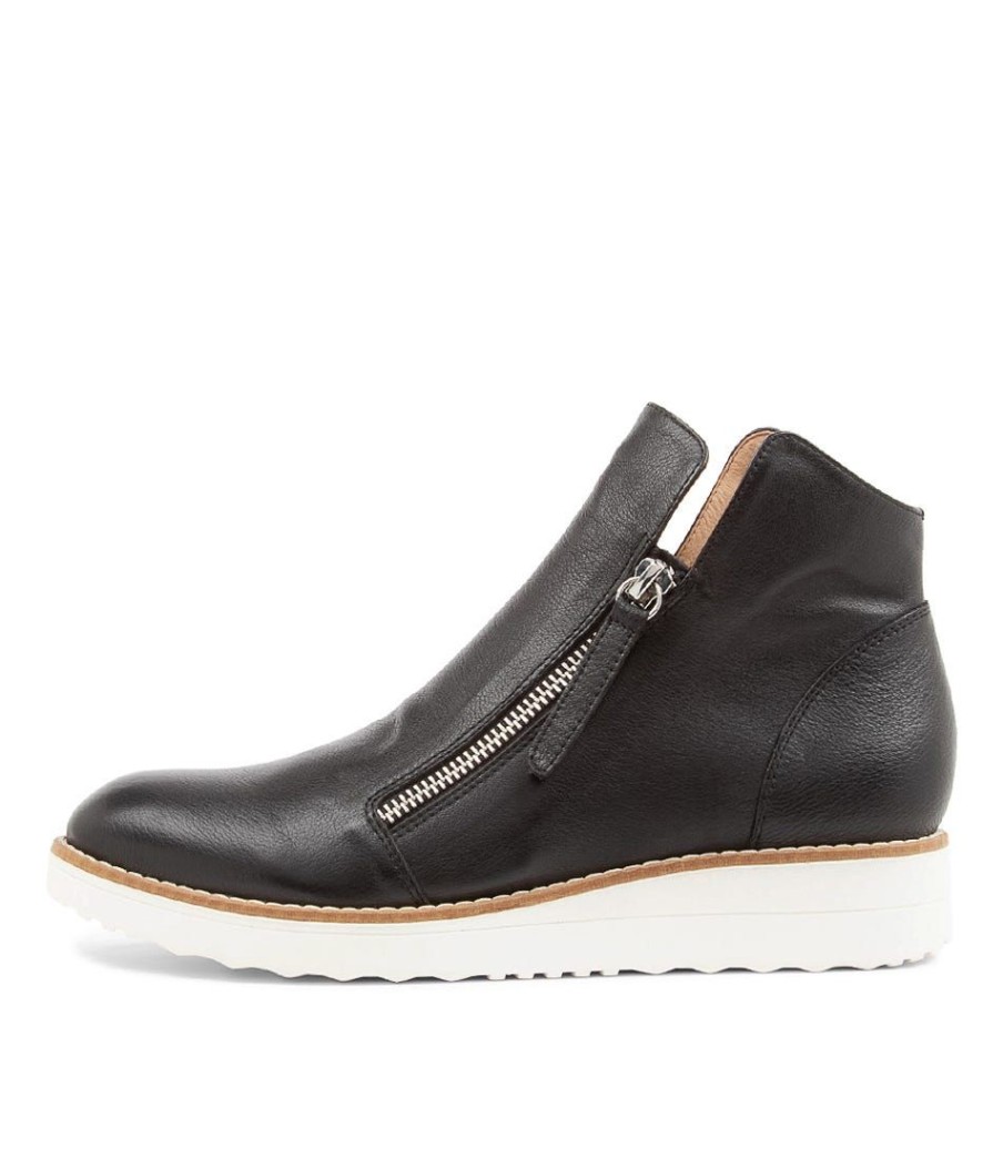 Shoes DJANGO & JULIETTE | Ohmy Black Leather Sneakers Ws