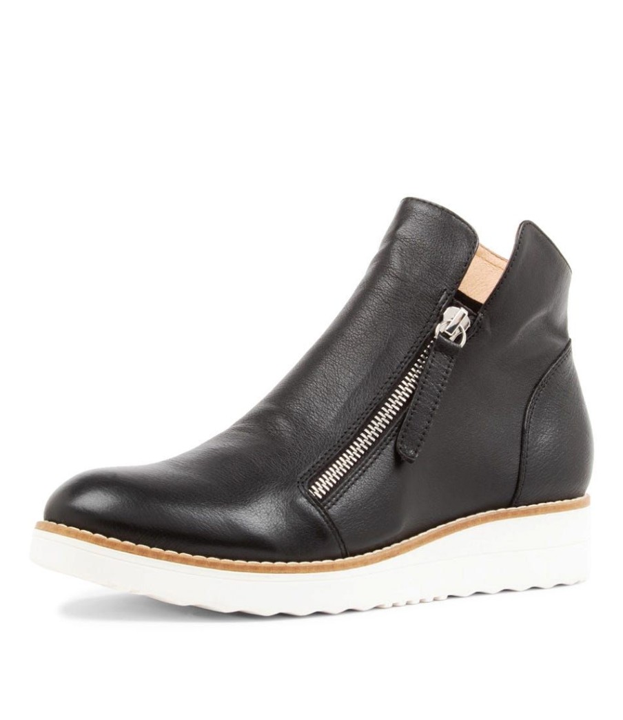 Shoes DJANGO & JULIETTE | Ohmy Black Leather Sneakers Ws