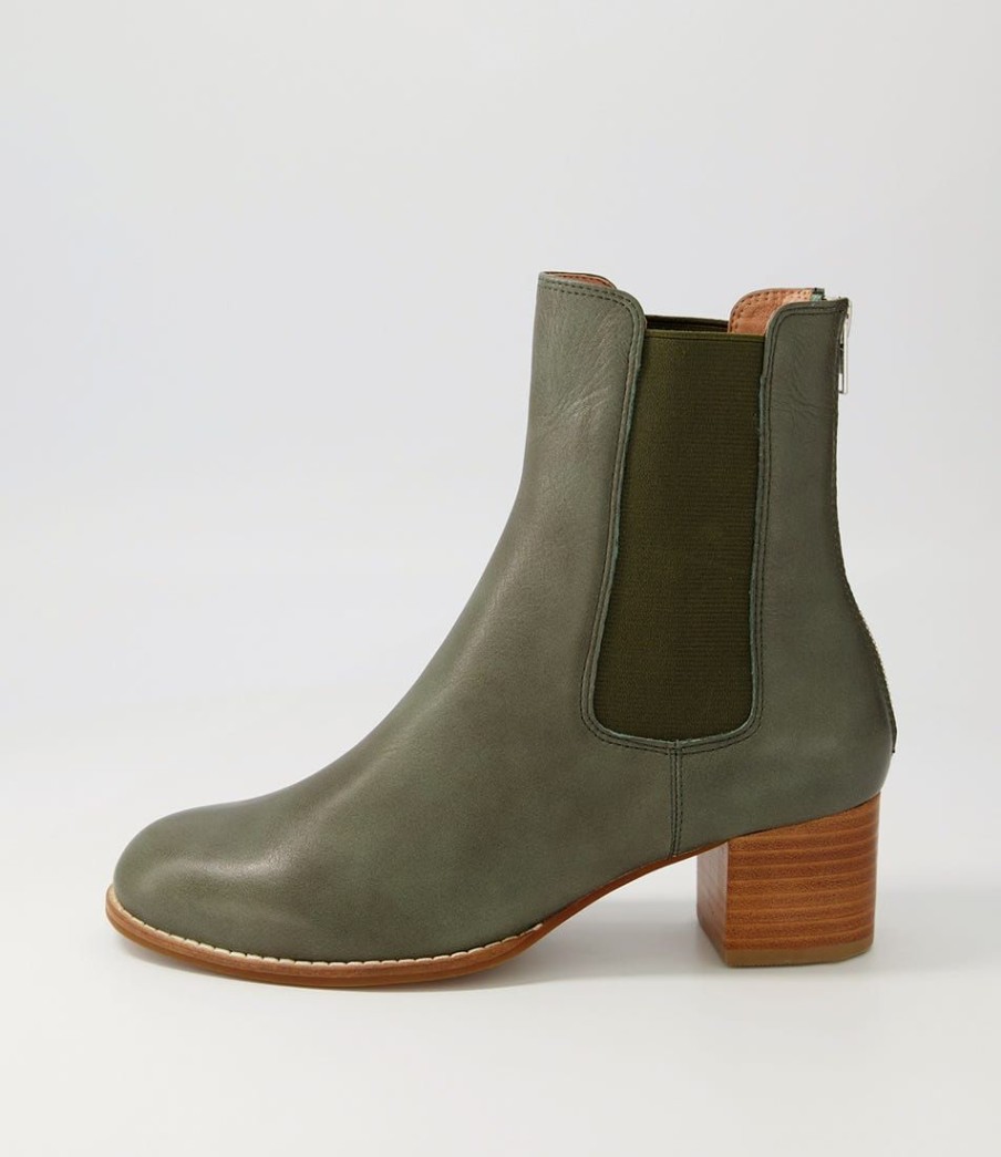 Shoes DIANA FERRARI | Blues Forest Natural Heel Leather Ankle Boots