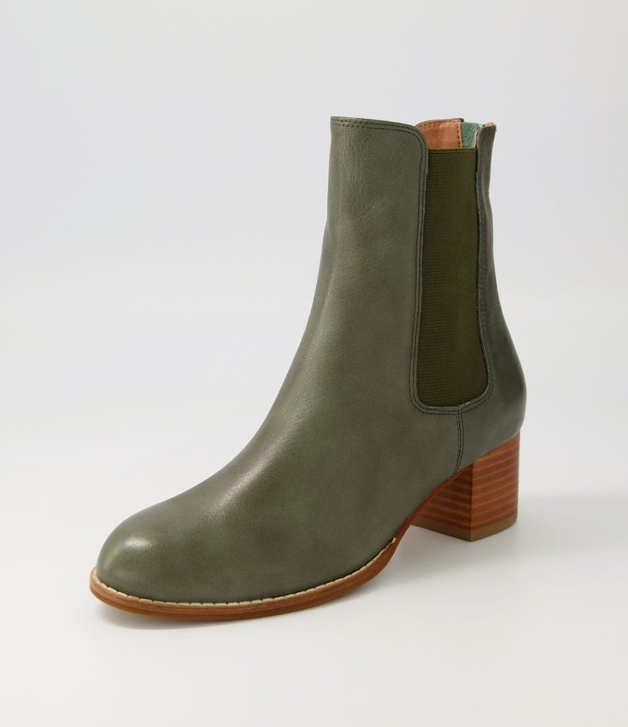 Shoes DIANA FERRARI | Blues Forest Natural Heel Leather Ankle Boots