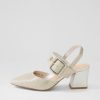 Shoes DJANGO & JULIETTE | Magaly Silver Cut Leather Heels