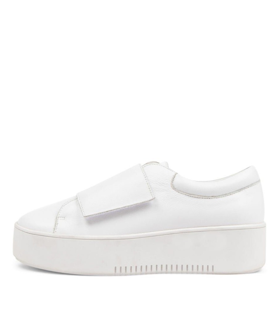 Shoes DJANGO & JULIETTE | Waim White Leather Sneakers Ws