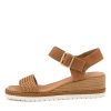 Shoes DJANGO & JULIETTE | Imari Tan Weave-Leather