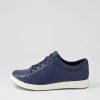 Shoes ZIERA | Delilah Xf Navy Leather Sneakers