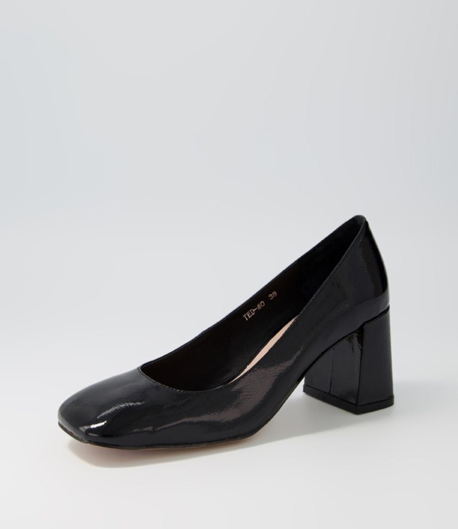 Shoes MOLLINI | Ted Black Patent Leather Heels