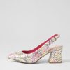 Shoes DJANGO & JULIETTE | Malia Magenta Multi Cut Leather Heels