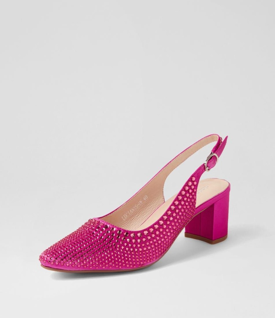 Shoes DIANA FERRARI | Lucianas Magenta Satin Heels