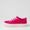 Shoes DIANA FERRARI | Daelin Deep Fuchsia White Canvas Sneakers