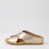 Shoes DJANGO & JULIETTE | Harli Champagne Leather Slides