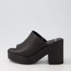 Shoes MOLLINI | Cecile Black Leather Mules