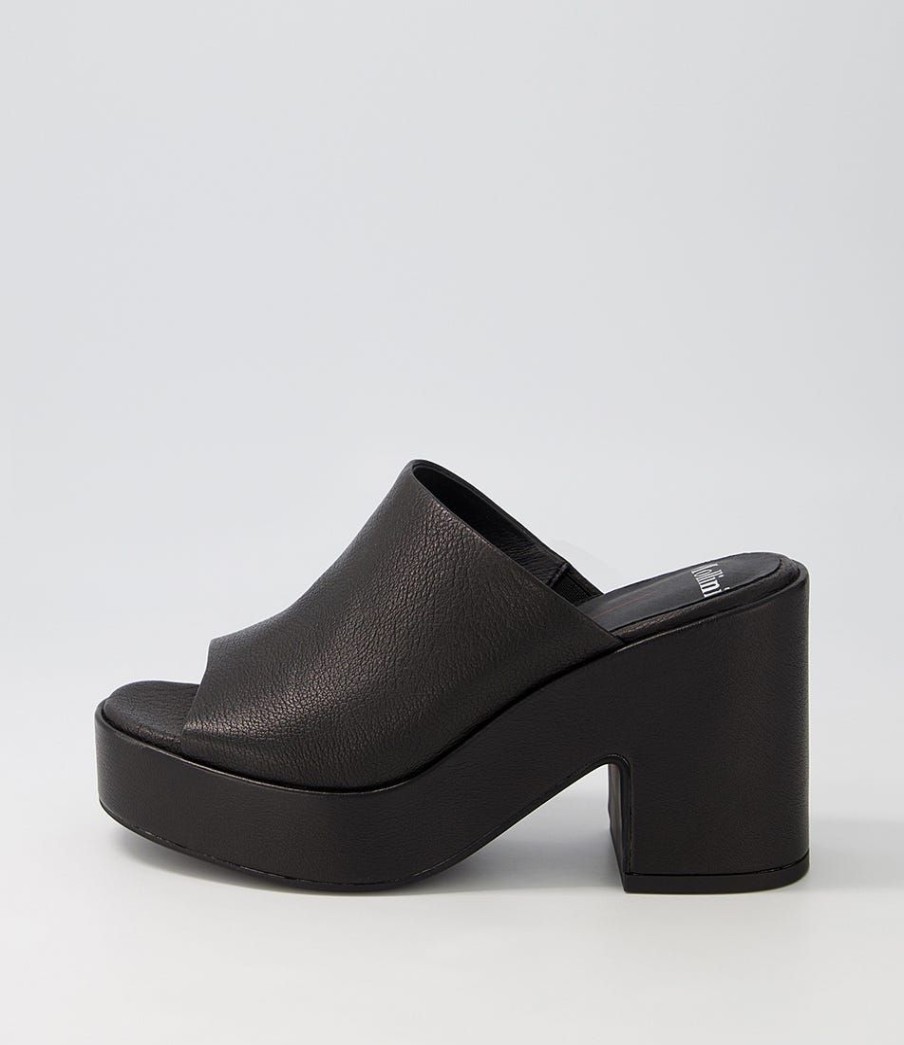 Shoes MOLLINI | Cecile Black Leather Mules