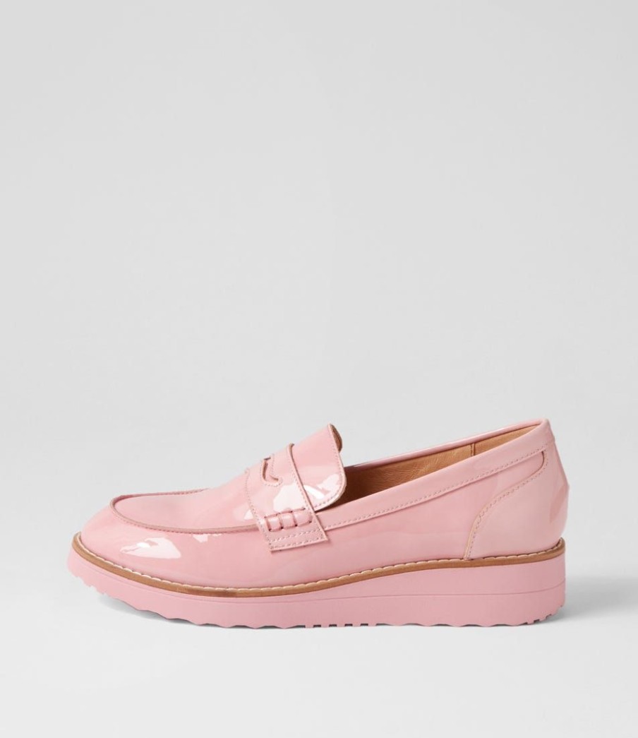 Shoes TOP END | Oley Pink Patent Leather Loafers